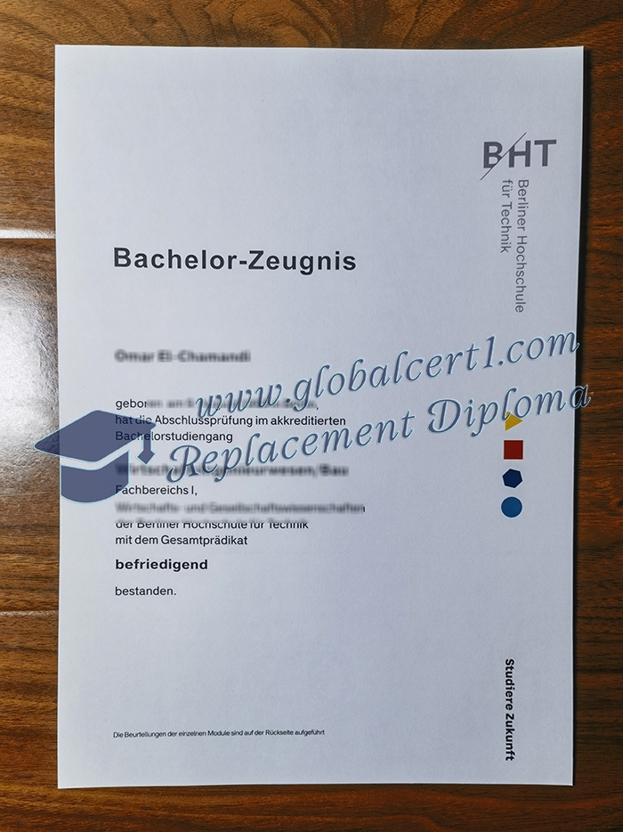 Berliner Hochschule für Technik Zeugnis