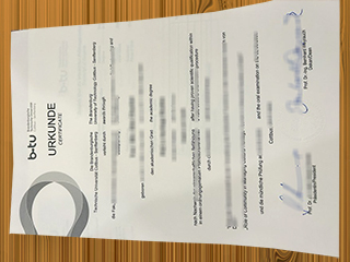 Brandenburgische Technische Universität diploma