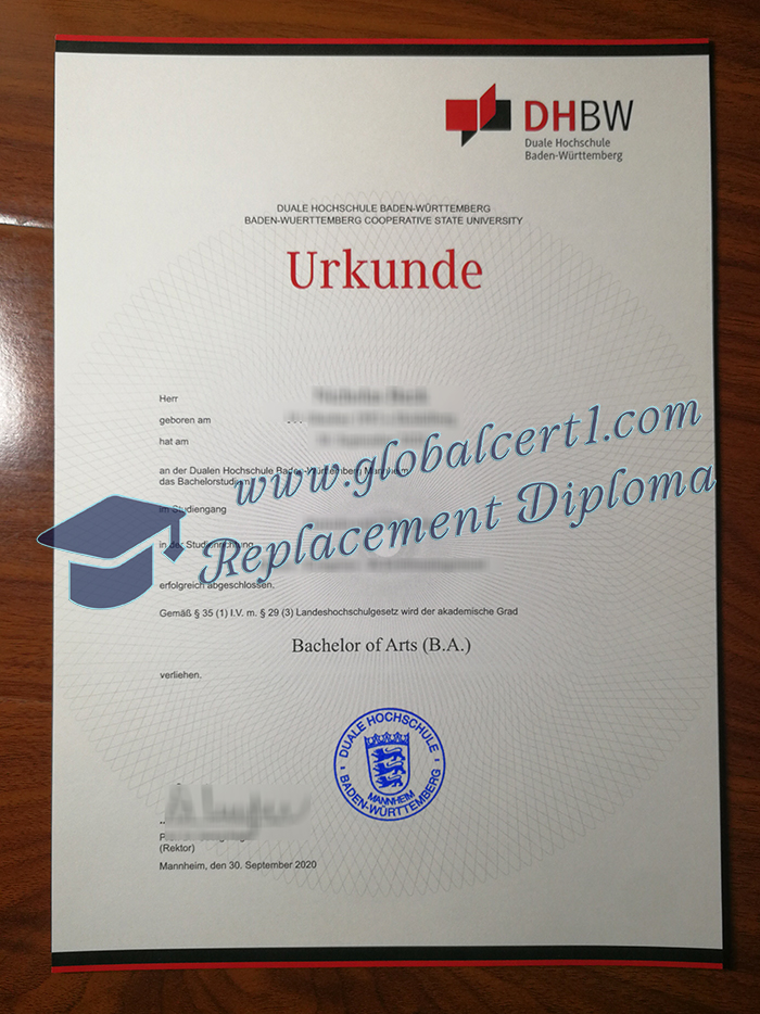 Duale Hochschule Baden-Württemberg degree