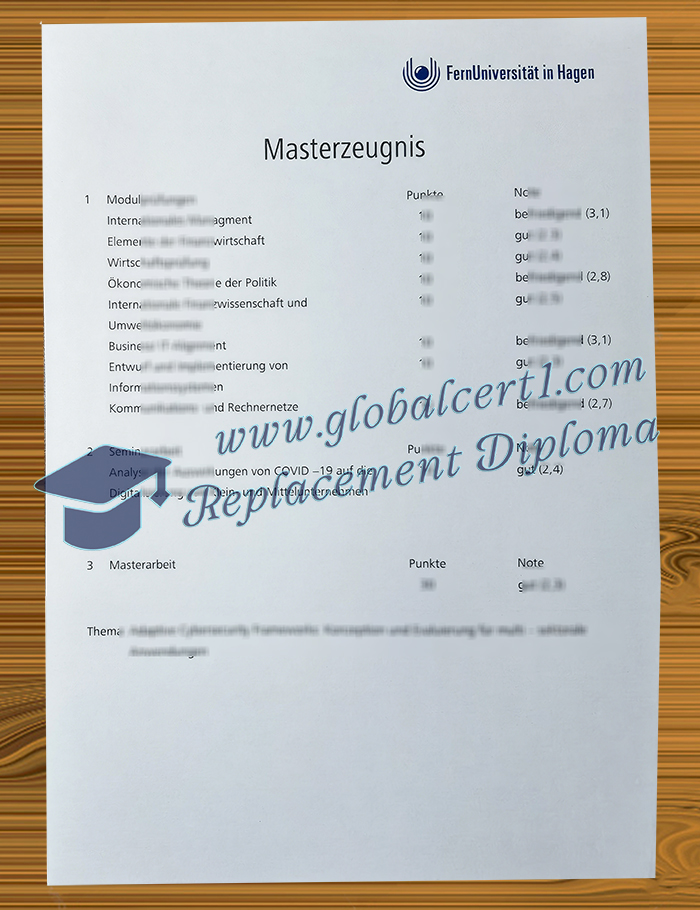 FernUniversität in Hagen transcript