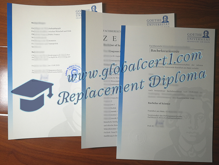 Goethe-Universität Frankfurt urkund und zeugnis