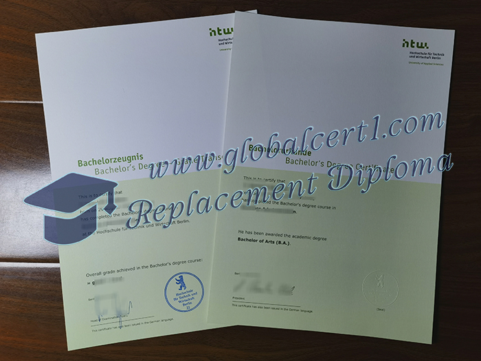 HWR Berlin urkunde und zeugnis