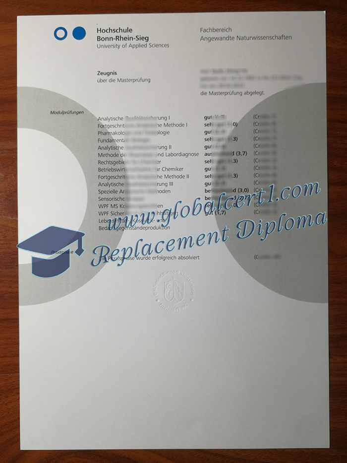 Hochschule Bonn-Rhein-Sieg transcript