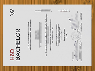 Hochschule Düsseldorf diploma