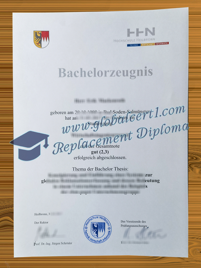 Hochschule Heilbronn zeugnis