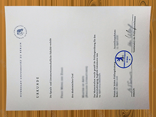 Humboldt-Universität zu Berlin diploma
