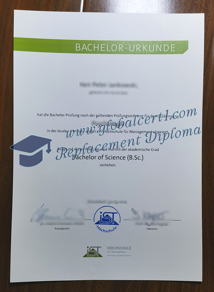 IST-Hochschule für Management degree