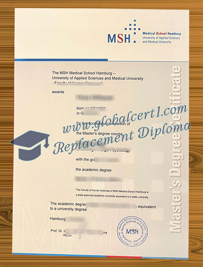 MSH Medical School Hamburg degree