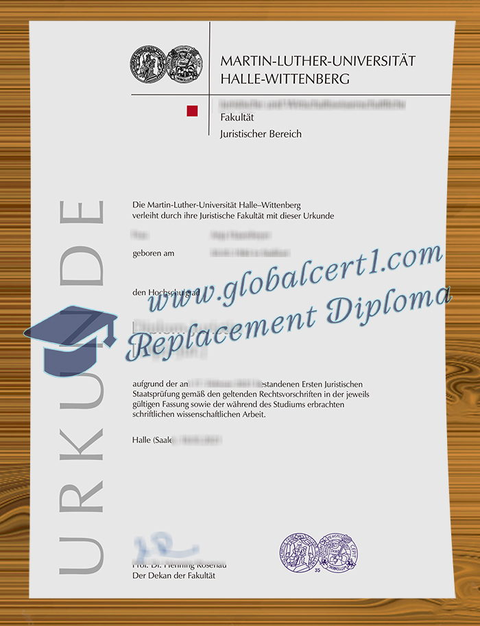Martin-Luther-Universität Halle-Wittenberg degree