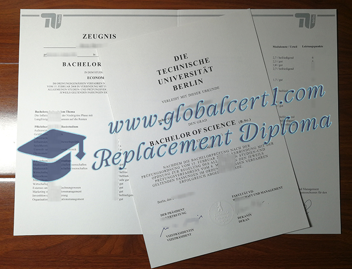 Technische Universität Berlin urkunde und zeugnis