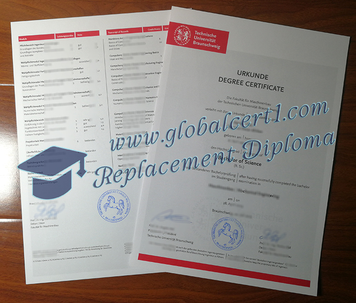 TU Braunschweig urkunde und zeugnis