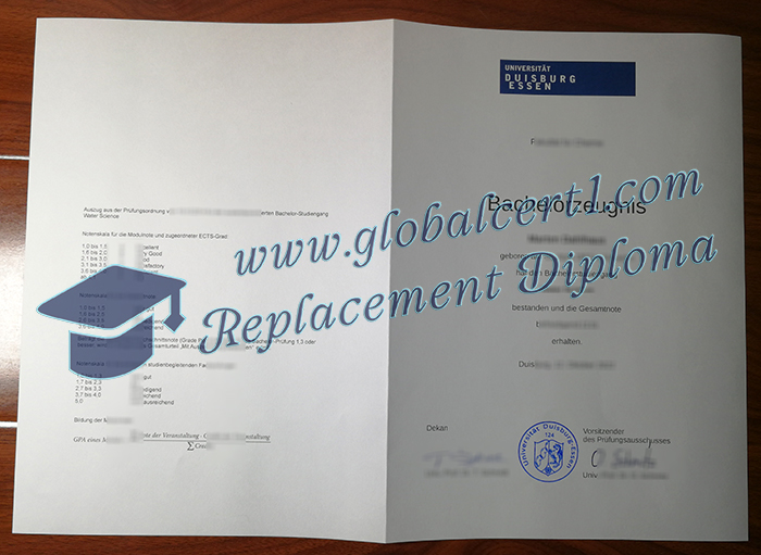 Universität Duisburg-Essen transcript