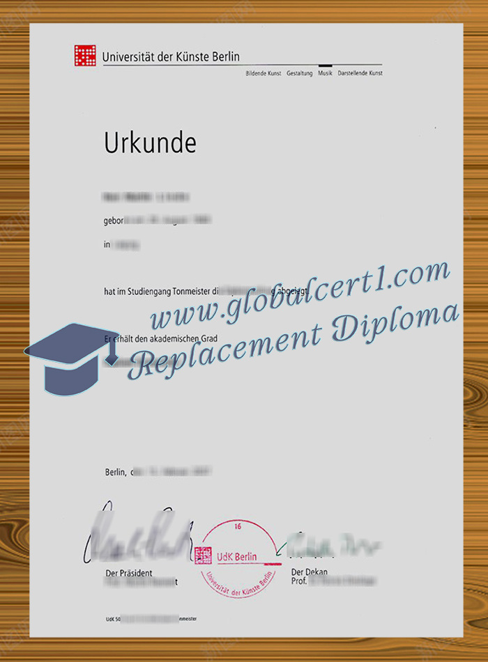 Universität der Künste Berlin degree