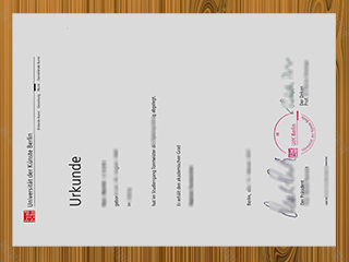 Universität der Künste Berlin diploma