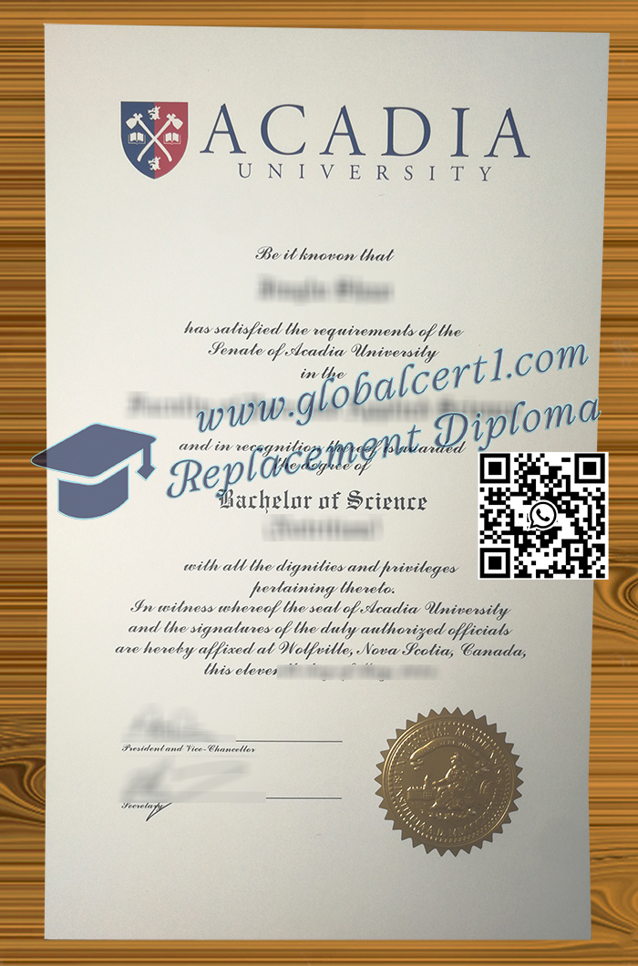 Acadia University degree