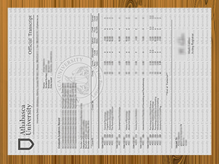 Athabasca University transcript