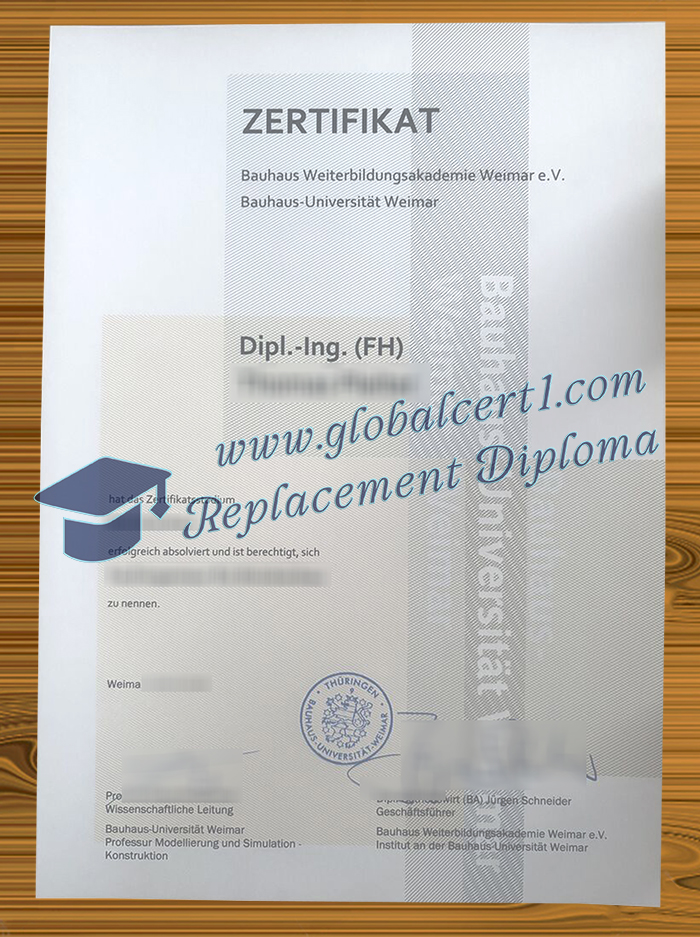 Bauhaus-Universität Weimar diploma
