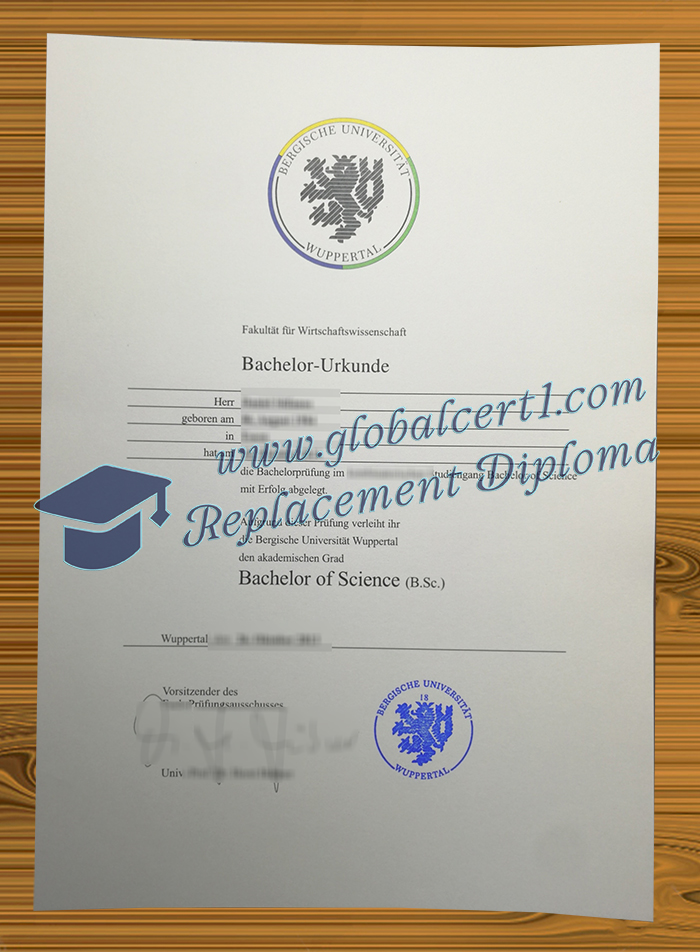 Bergische Universität Wuppertal urkunde