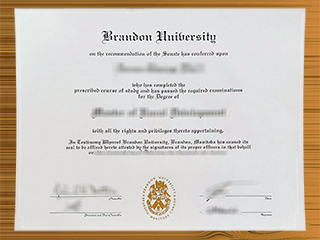 Brandon University diploma