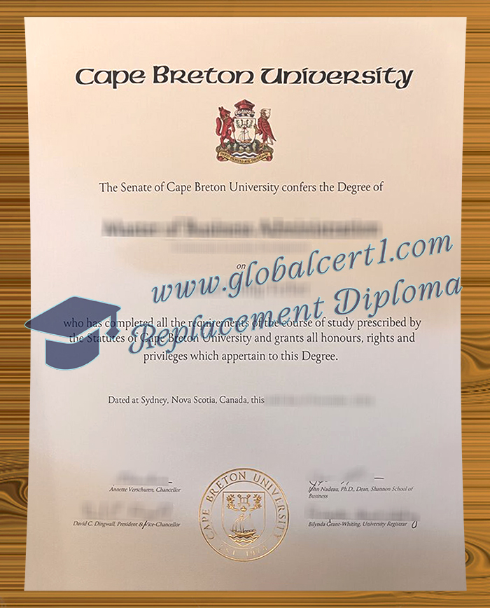 Cape Breton University degree