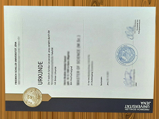 Friedrich-Schiller-Universität Jena diploma