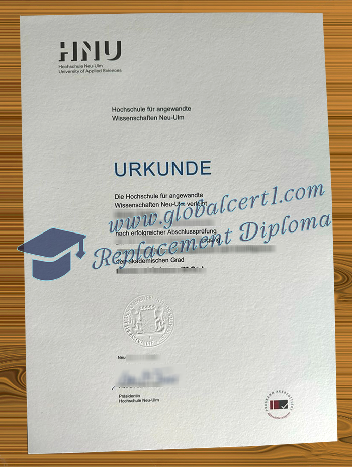 Hochschule Neu-Ulm urkunde