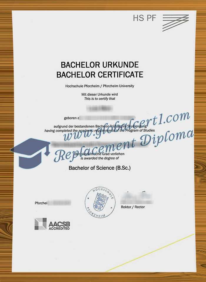 Hochschule Pforzheim urkunde