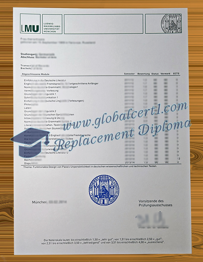 LMU München transcript