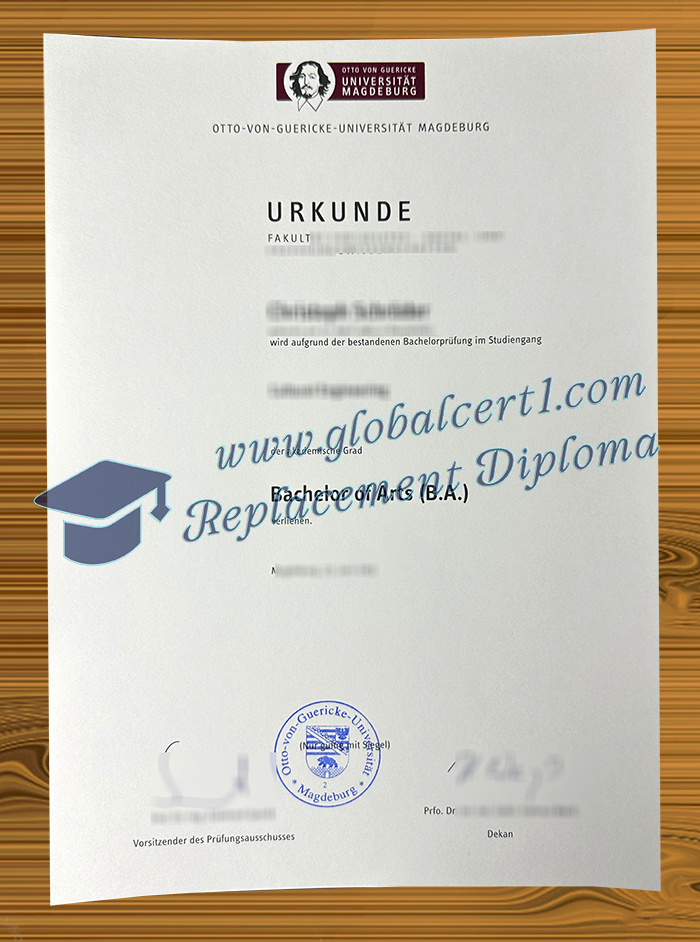 Otto-von-Guericke-Universität Magdeburg urkunde