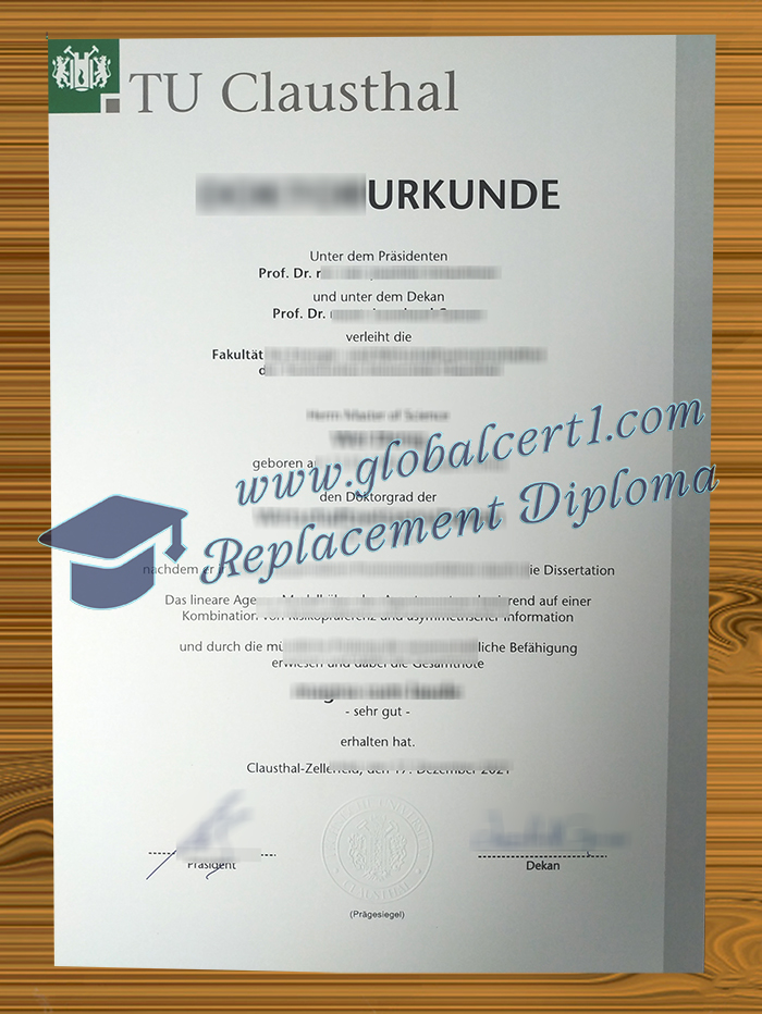 TU Clausthal degree