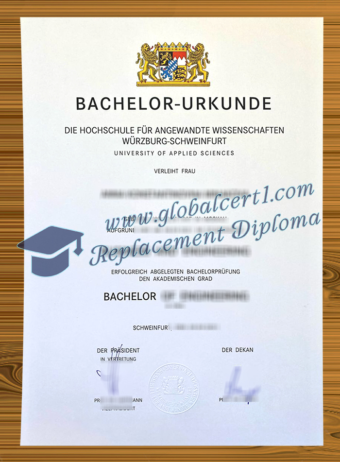 Technische Hochschule Würzburg-Schweinfurt urkunde