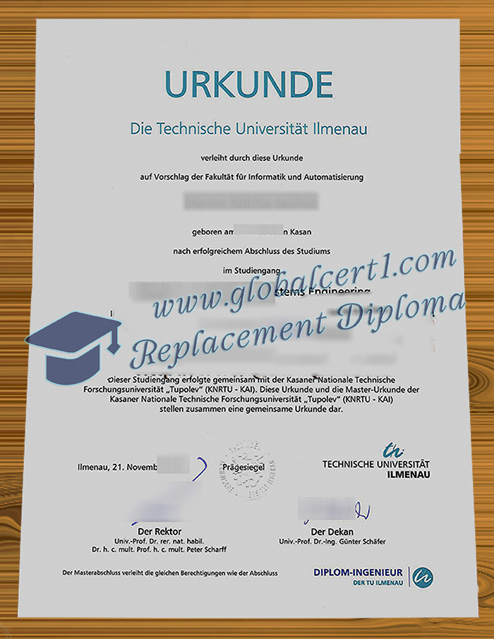 Technische Universität Ilmenau urkunde