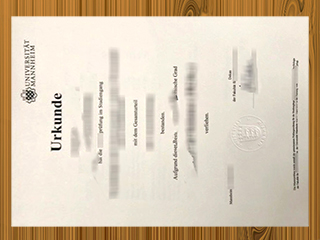 Universität Mannheim diploma