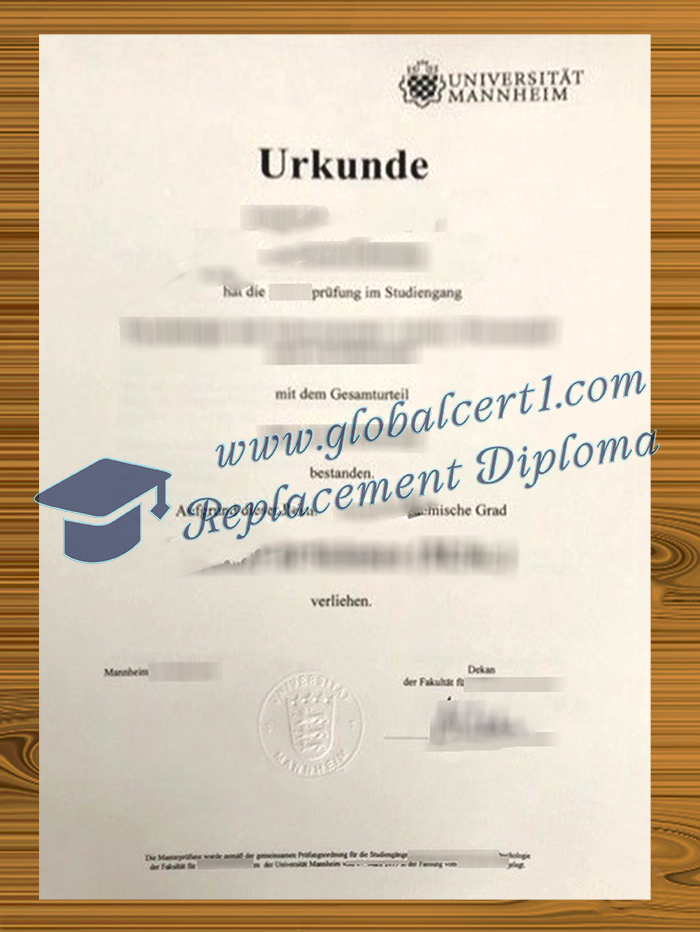 Universität Mannheim urkunde