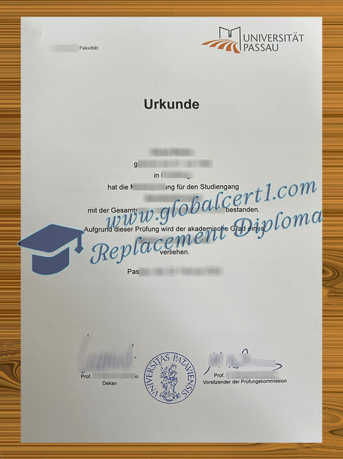 Universität Passau urkunde