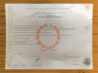 Université d'Artois diploma