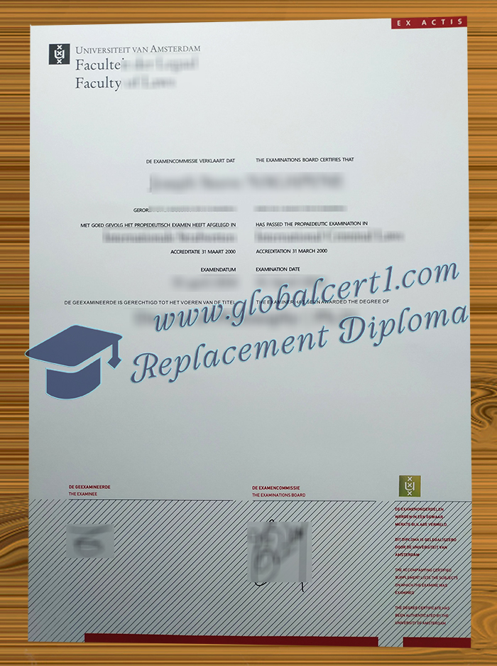 Universiteit van Amsterdam degree