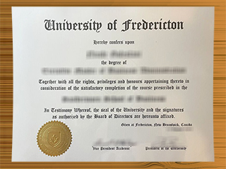 University of Fredericton diploma