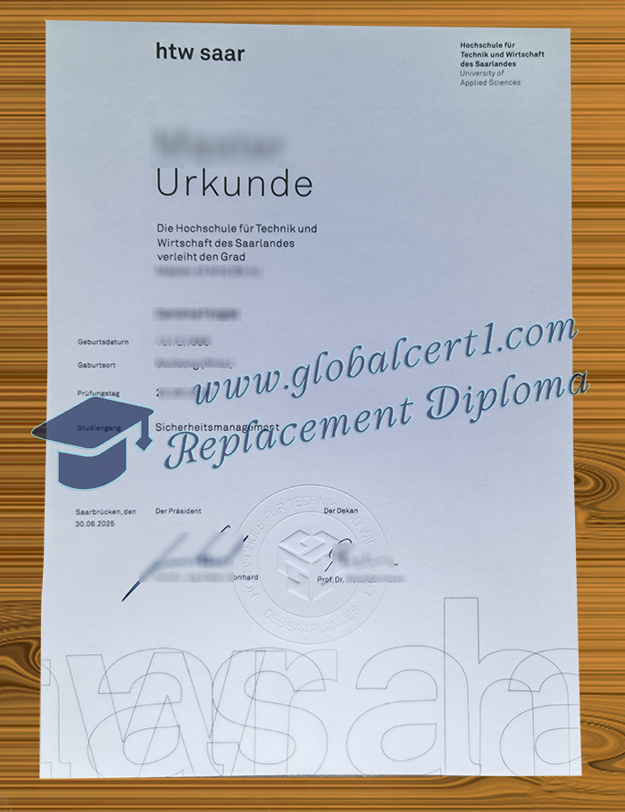 htw saar urkunde