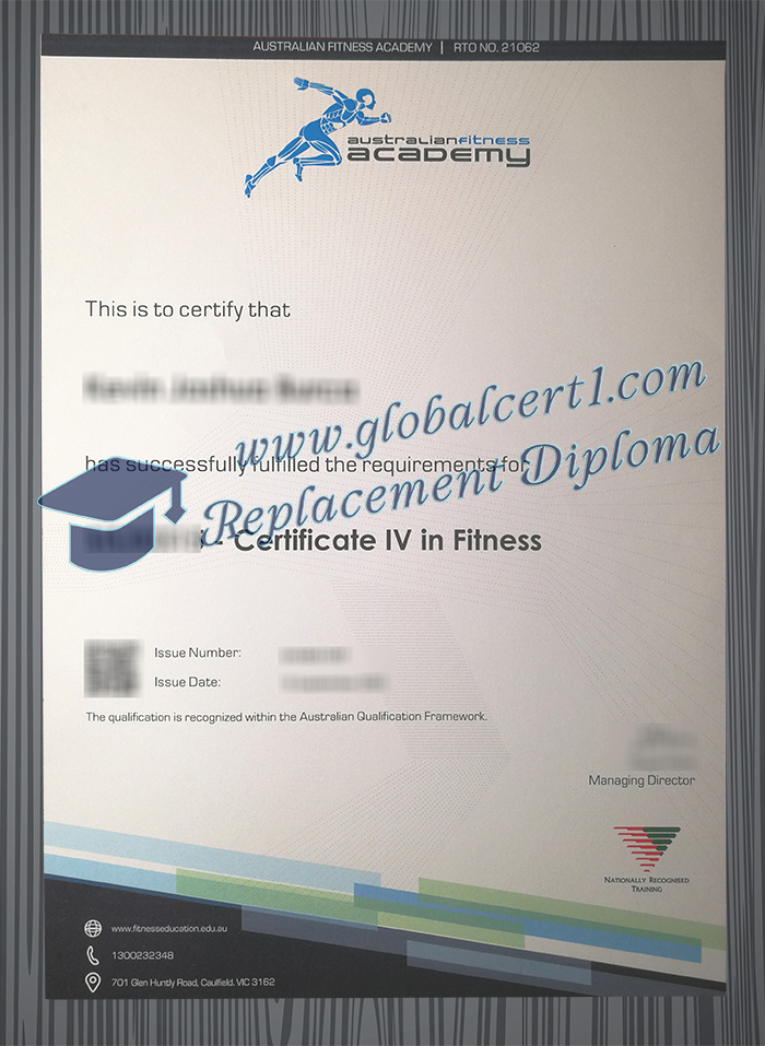 Australian Fitness Academy certificate IV In Fitness