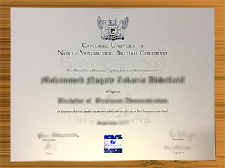 Capilano University diploma