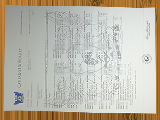 Capilano University transcript