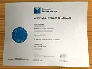 Collège de Maisonneuve diploma