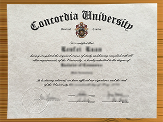 Concordia University diploma