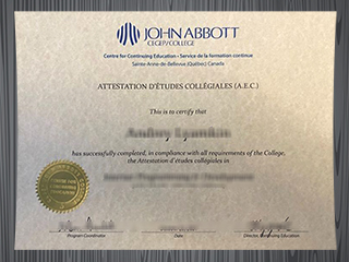John Abbott College diploma