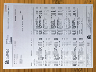 Langara College transcript