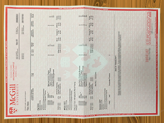 McGill University transcript
