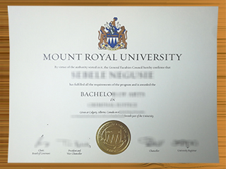 Mount Royal University diploma