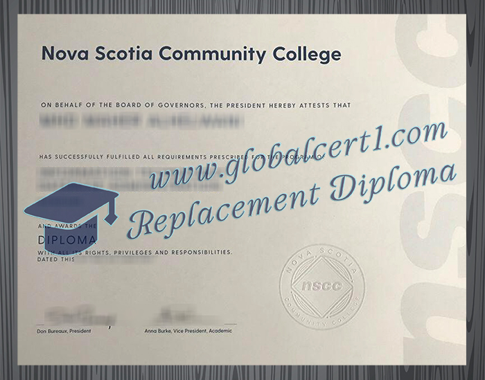 Nova Scotia Community College certificate