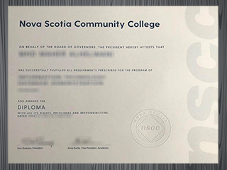 Nova Scotia Community College diploma
